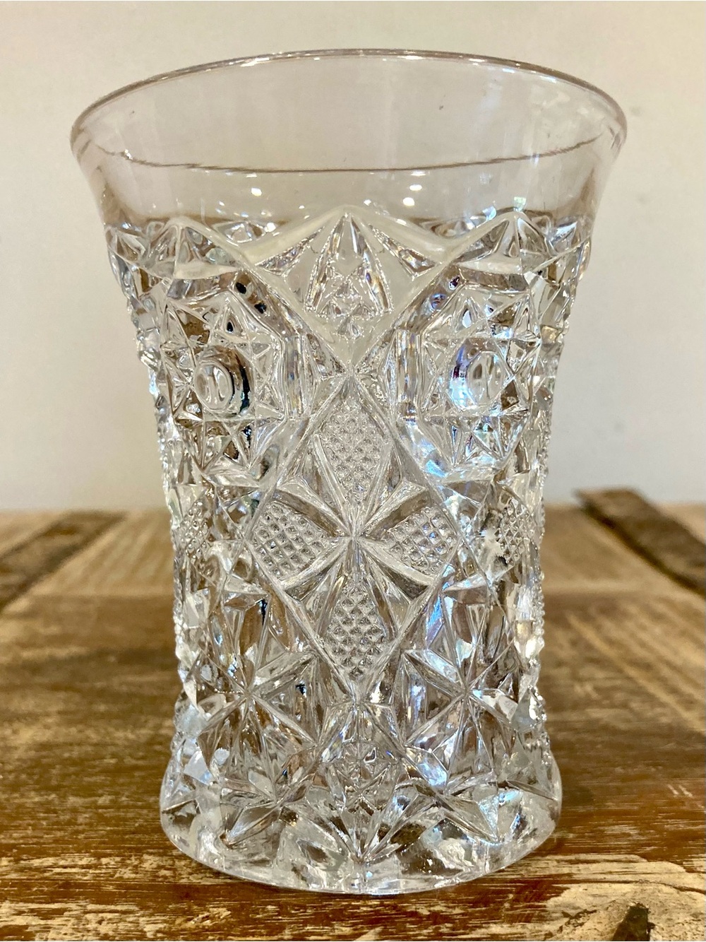 Fostoria Rosby Clear 8 Oz Flat Tumbler Flared Shape Pressed Glass